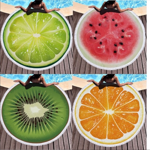 🌞🌞Round Fruit Beach Towel - Picture 2 of 2